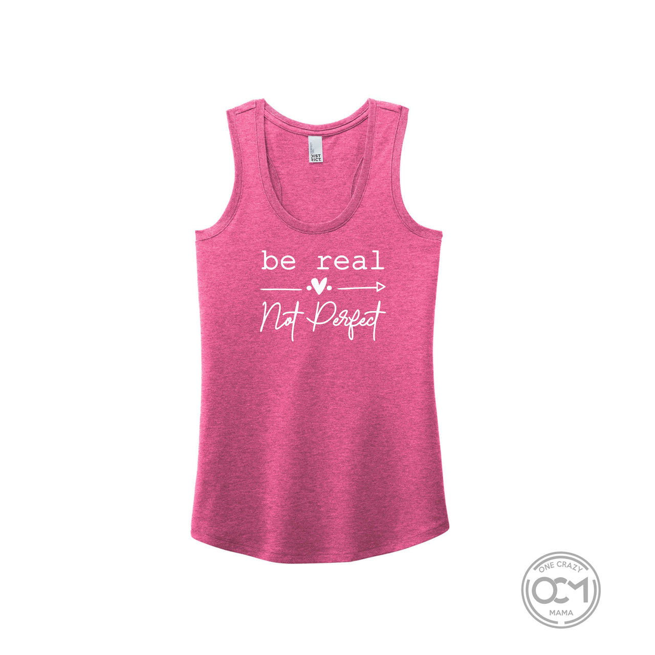 Ladies - Perfect Tri ® Racerback Tank - (Be Real Not Perfect)