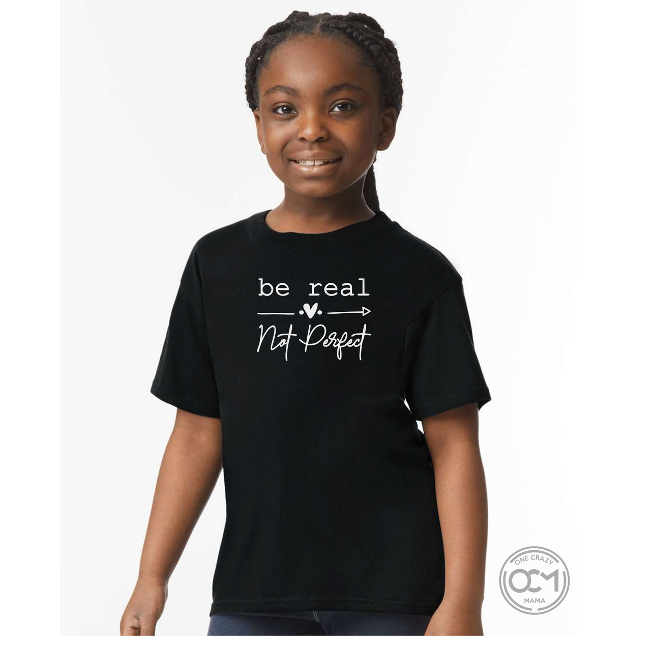Youth - Unisex Cotton/Poly Tee - (Be Real Not Perfect)