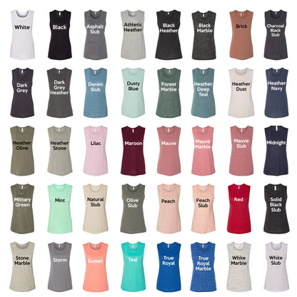 Ladies - Bella Flowy Muscle Tank (Ankeny Real Estate Group)