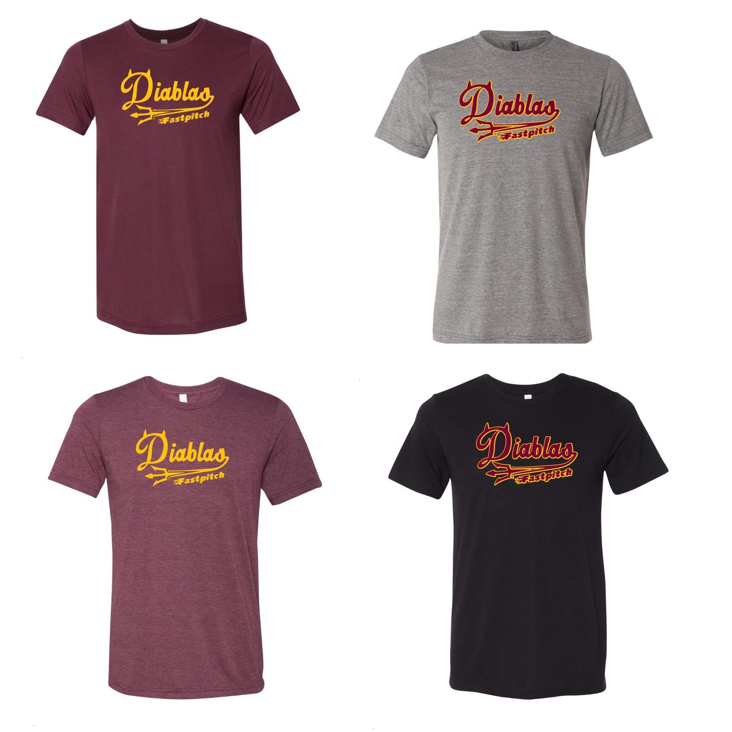 Adult - Unisex Cotton/Poly Tee - (Diablas)