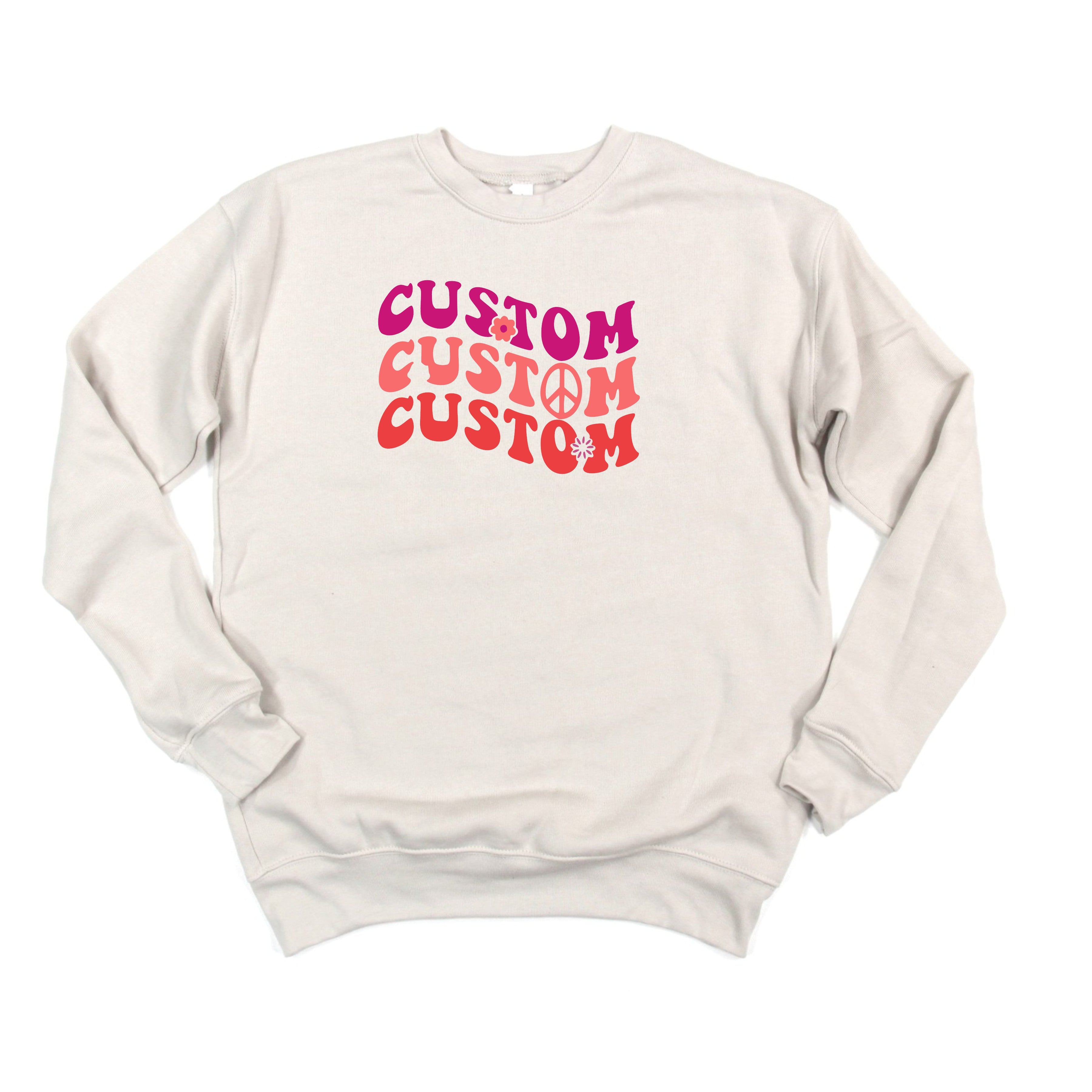 Custom supreme sweatshirt hot sale