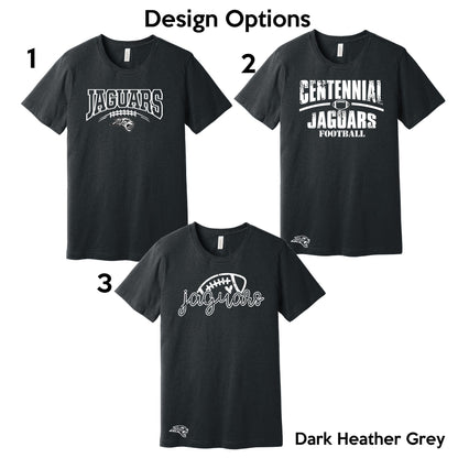 Adult & Youth - Unisex Tee (3 Design Options)- (Centennial Jaguars Football)