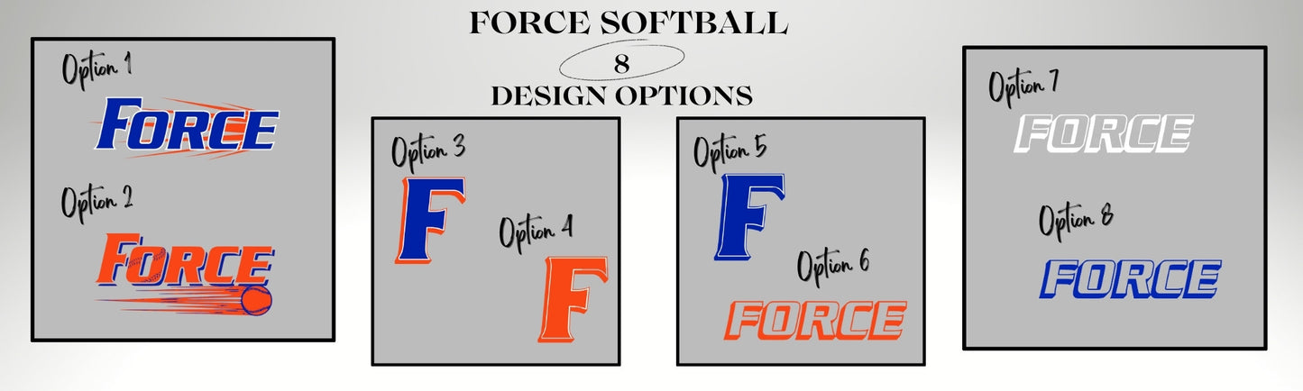 Adult - Unisex Hoodie + Tall Sizes - (Force Softball)