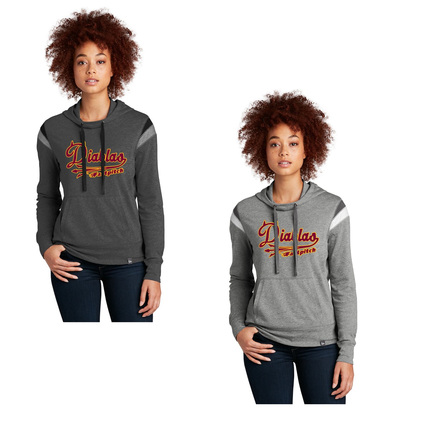 Ladies - Heritage Blend Varsity Hoodie - (Diablas)