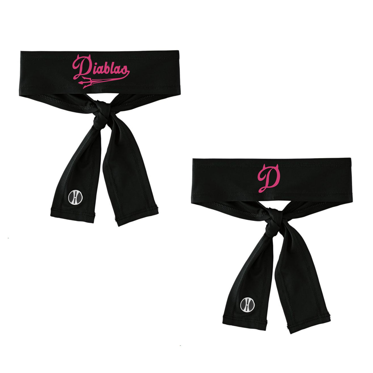 Tie Headband - Diablas (Pink)