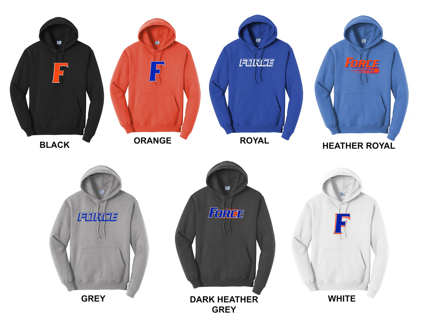 Adult - Unisex Hoodie + Tall Sizes - (Force Softball)