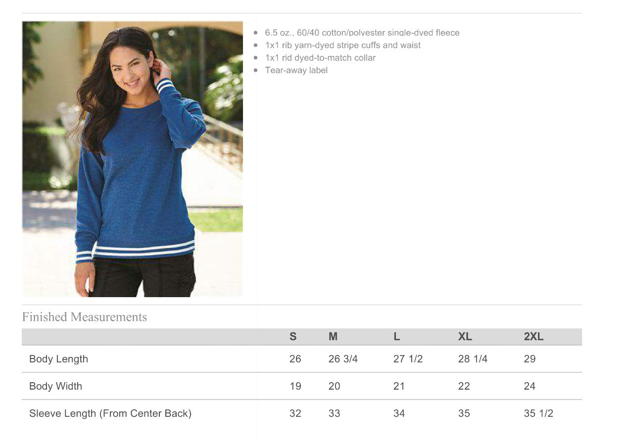 AVAILABLE NOW IN L - Ladies Relay Crewneck Sweatshirt