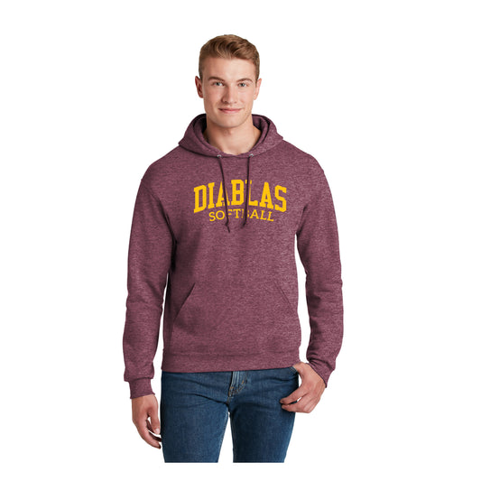 Adult - Unisex Core Fleece Pullover Hooded Sweatshirt- (Diablas)