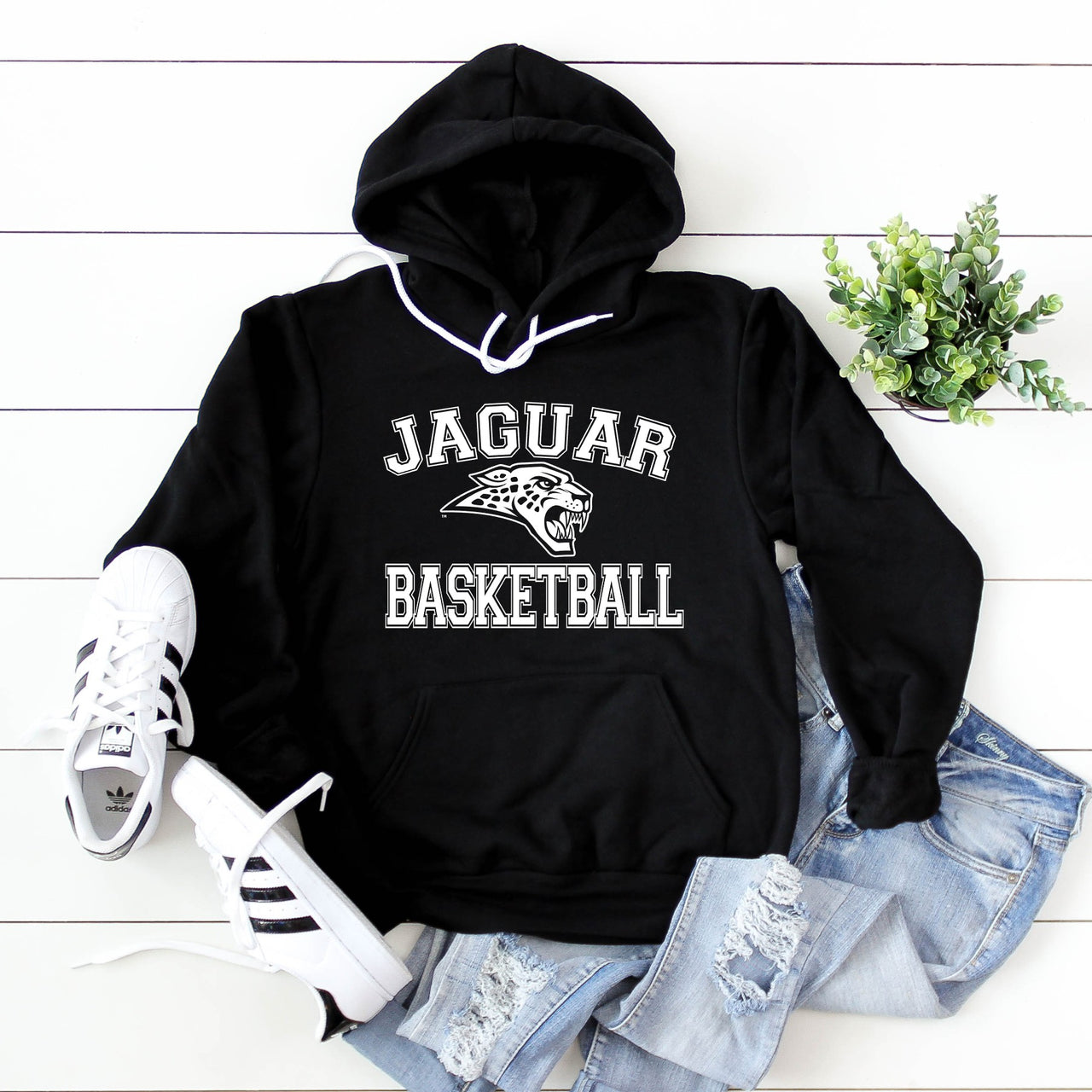 Jaguar Basketball - Unisex Hooded Pullover Sweatshirt