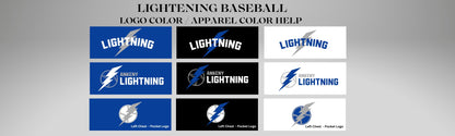 Ladies - District Cotton/Poly Tee - (Lightning Baseball)