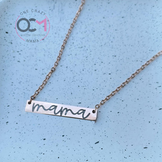 Mama Bar Necklace