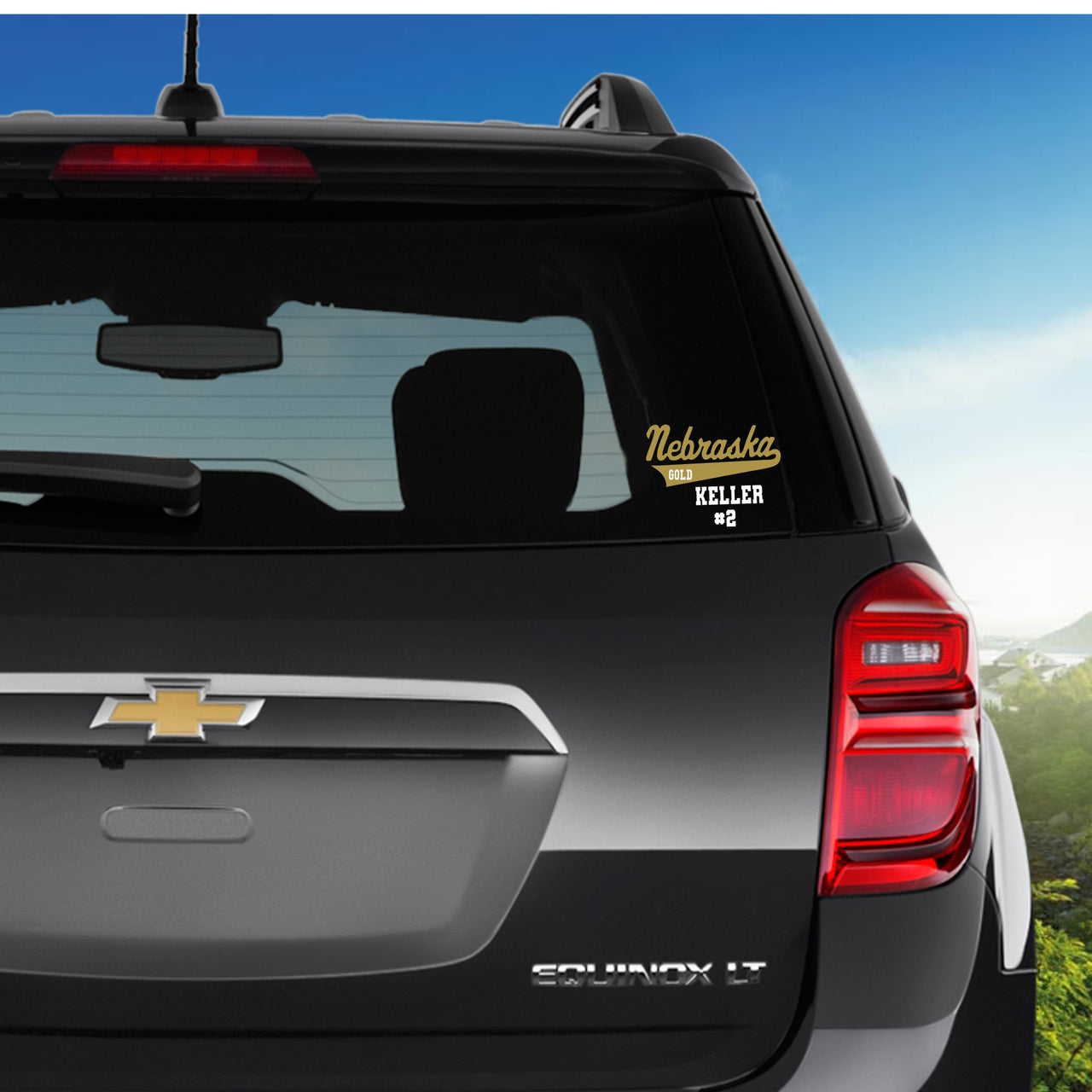 Car Decal - Nebraska Gold (Option to Personalize)