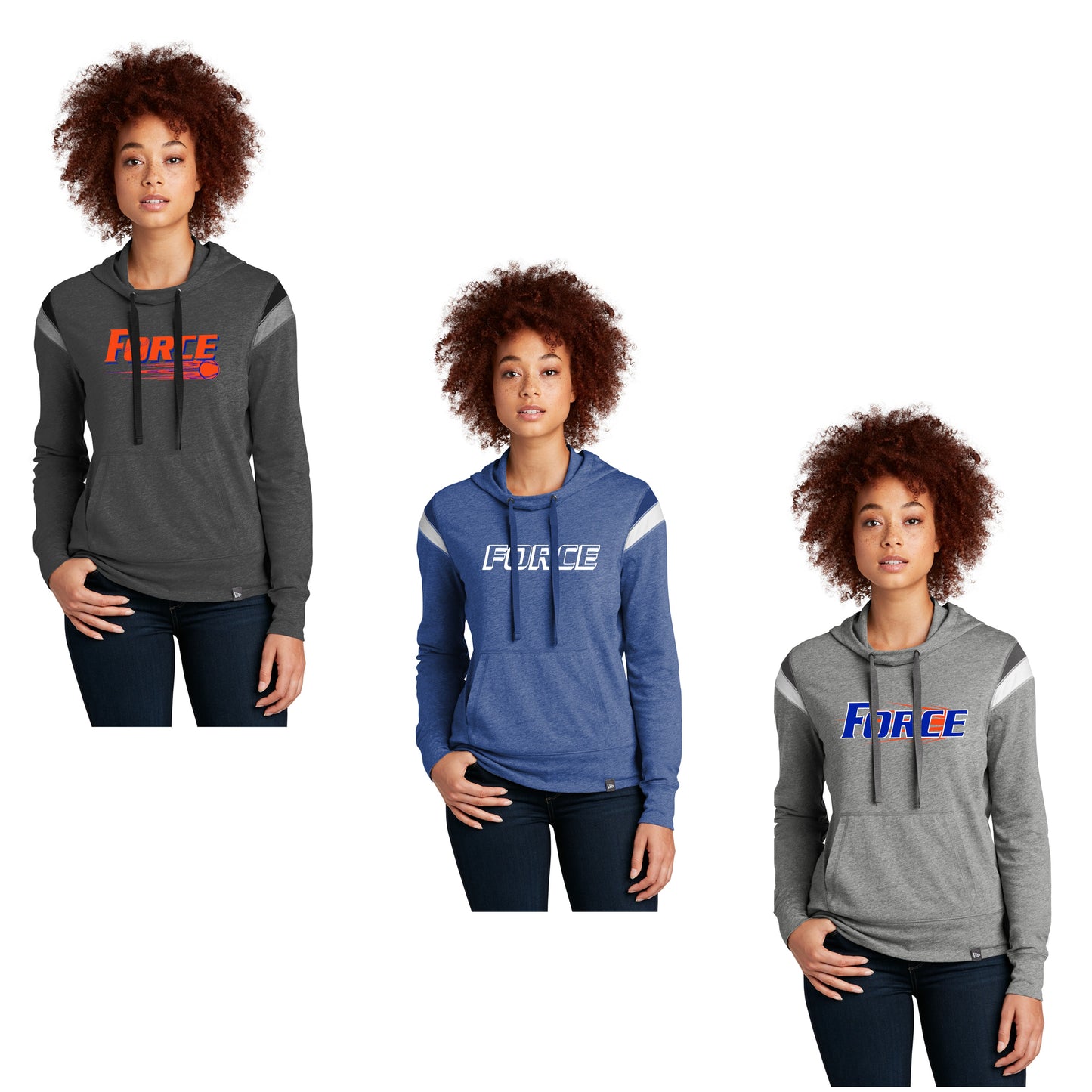 Ladies -  Heritage Blend Varsity Hoodie - (Force Softball)