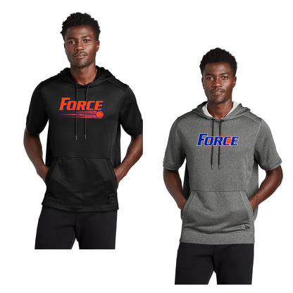 Adult - Performance Terry Short Sleeve Hoodie - (Force Softball)