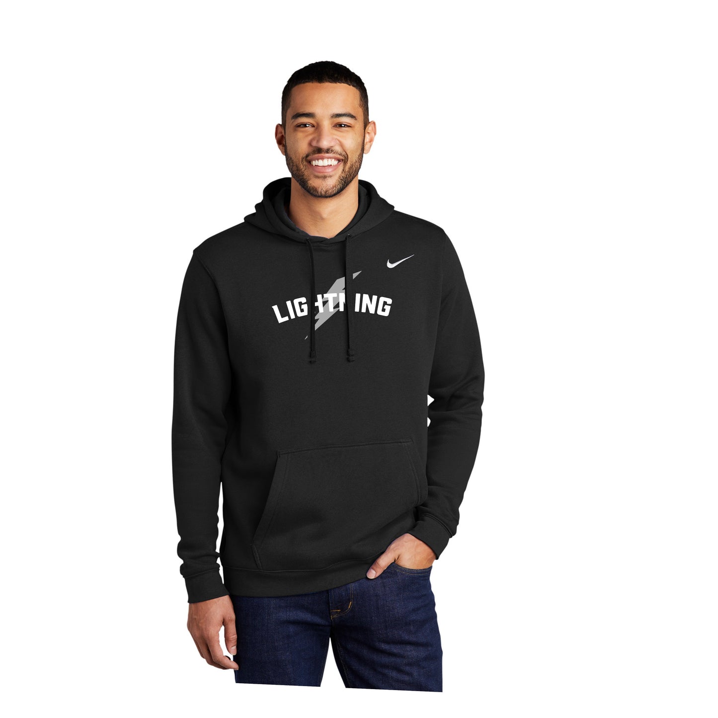 Adult & Ladies - Nike Club Pullover Fleece Hoodie - (Lightning Baseball)