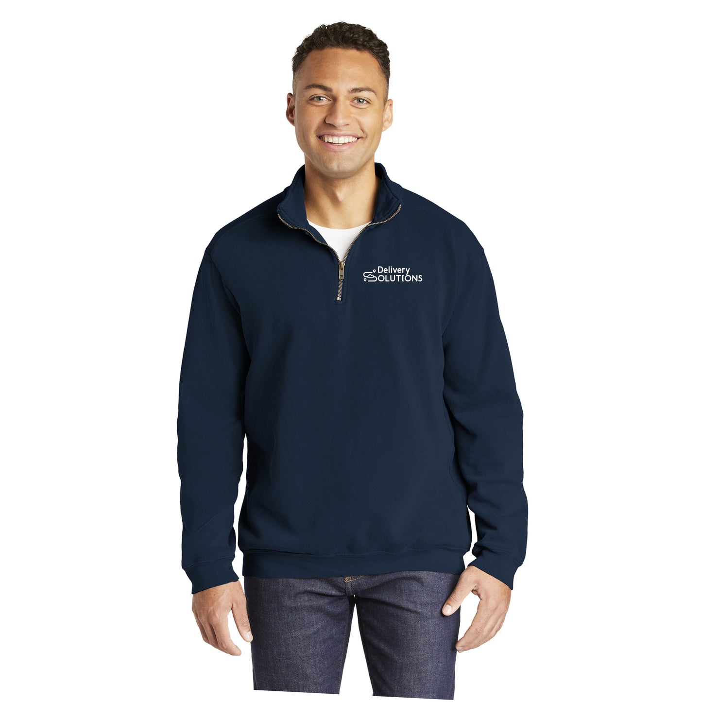 Adult - Unisex Quarter Zip Sweatshirt - Comfort Colors (Delivery Solutions)