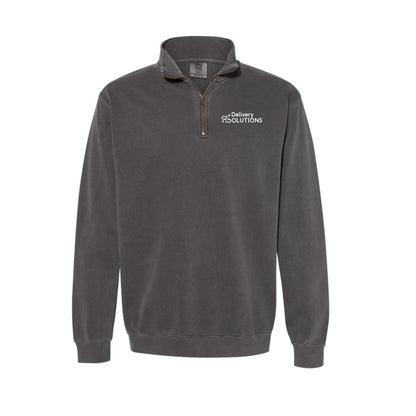 Adult - Unisex Quarter Zip Sweatshirt - Comfort Colors (Delivery Solutions)