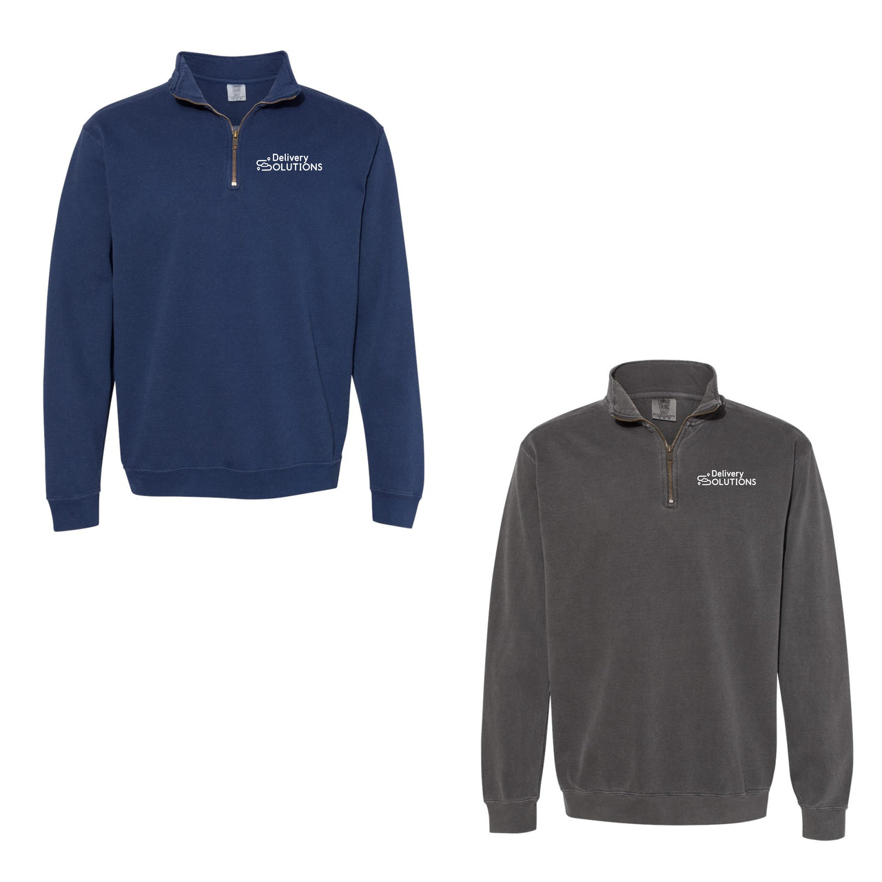 Adult - Unisex Quarter Zip Sweatshirt - Comfort Colors (Delivery Solutions)