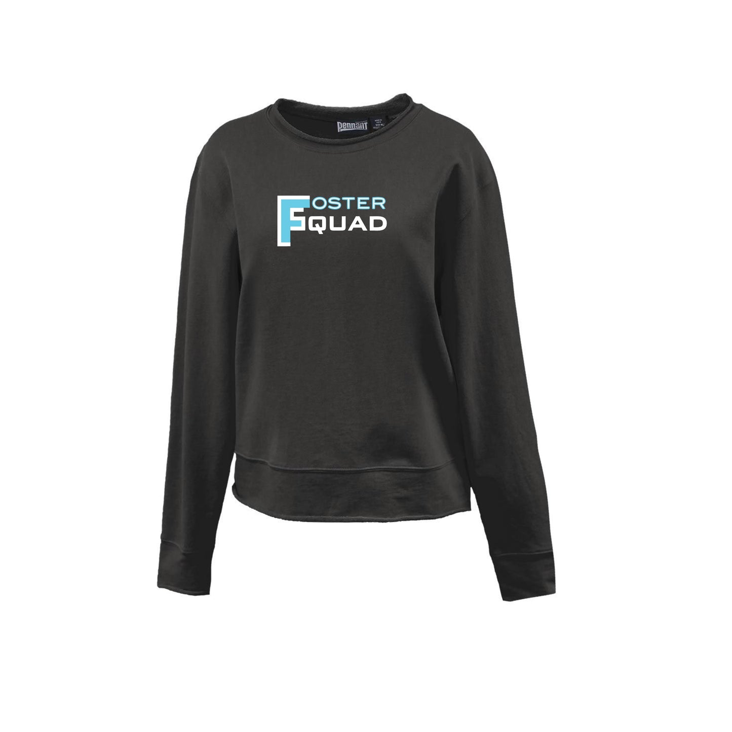 Ladies - Roll Edge Crewneck Sweatshirt - (Foster Squad)