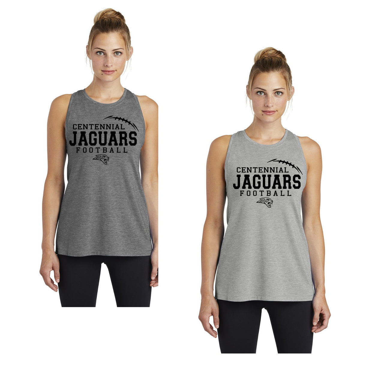 Ladies - PosiCharge® Tri-Blend Wicking Tank - (Centennial Jaguars Football 2023)