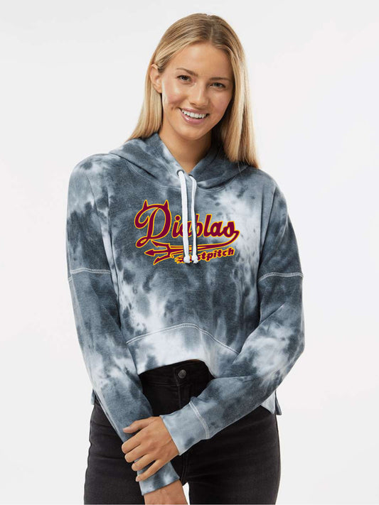 Ladies - Crop Hooded Sweatshirt - (Diablas)