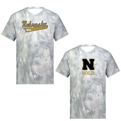 Adult - Unisex Cotton-Touch Cloud Poly Tee - (Nebraska Gold)