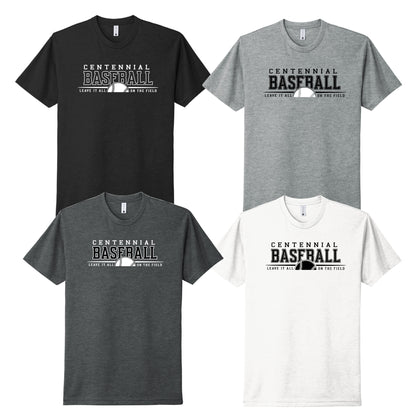 Youth - Unisex CVC Tee - (Centennial Jaguar Baseball)