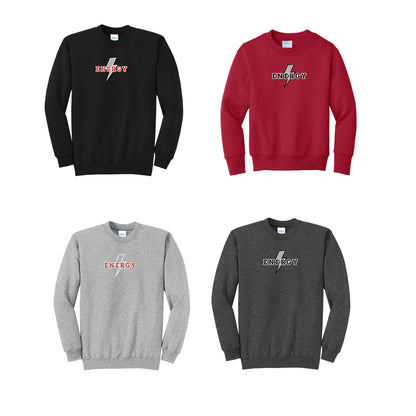 Adult & Youth - Port & Co Crewneck Sweatshirt (Iowa Energy Baseball)