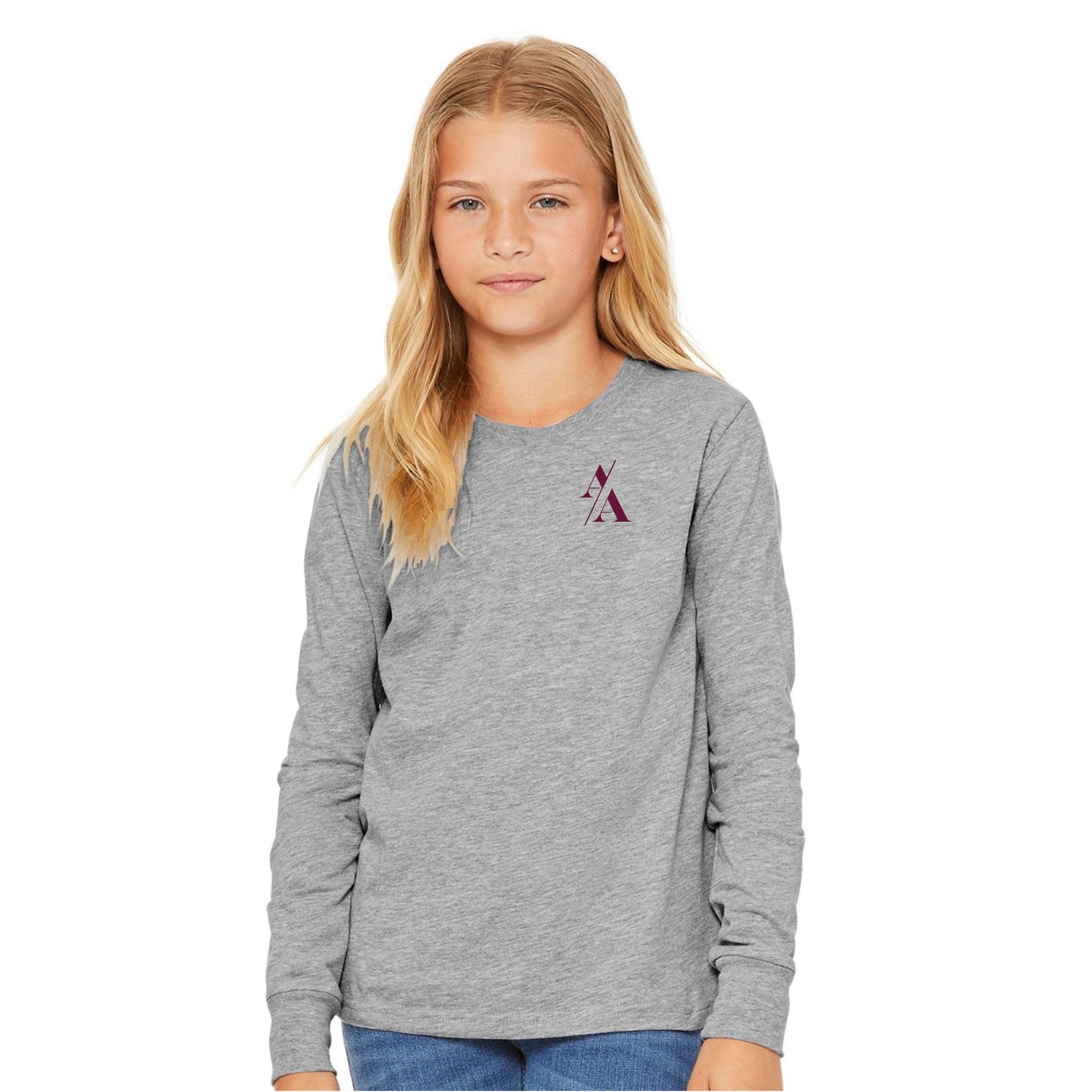 Youth - Long Sleeve Cotton/Poly Tee- (Adrenaline Baseball)