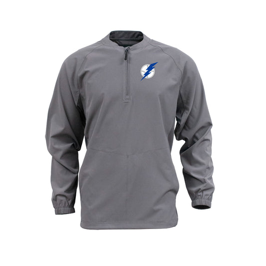 Youth - Cage Short Sleeve 1/4-Zip Long Sleeve Jacket (Lightning Baseball)