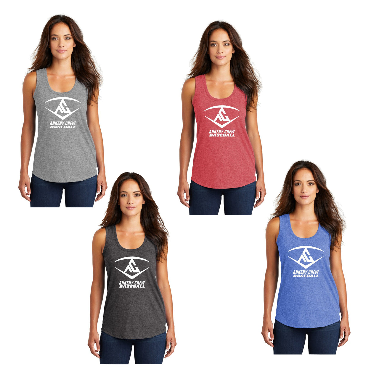 Ladies Perfect Tri ® Racerback Tank - (Ankeny Crew Baseball)