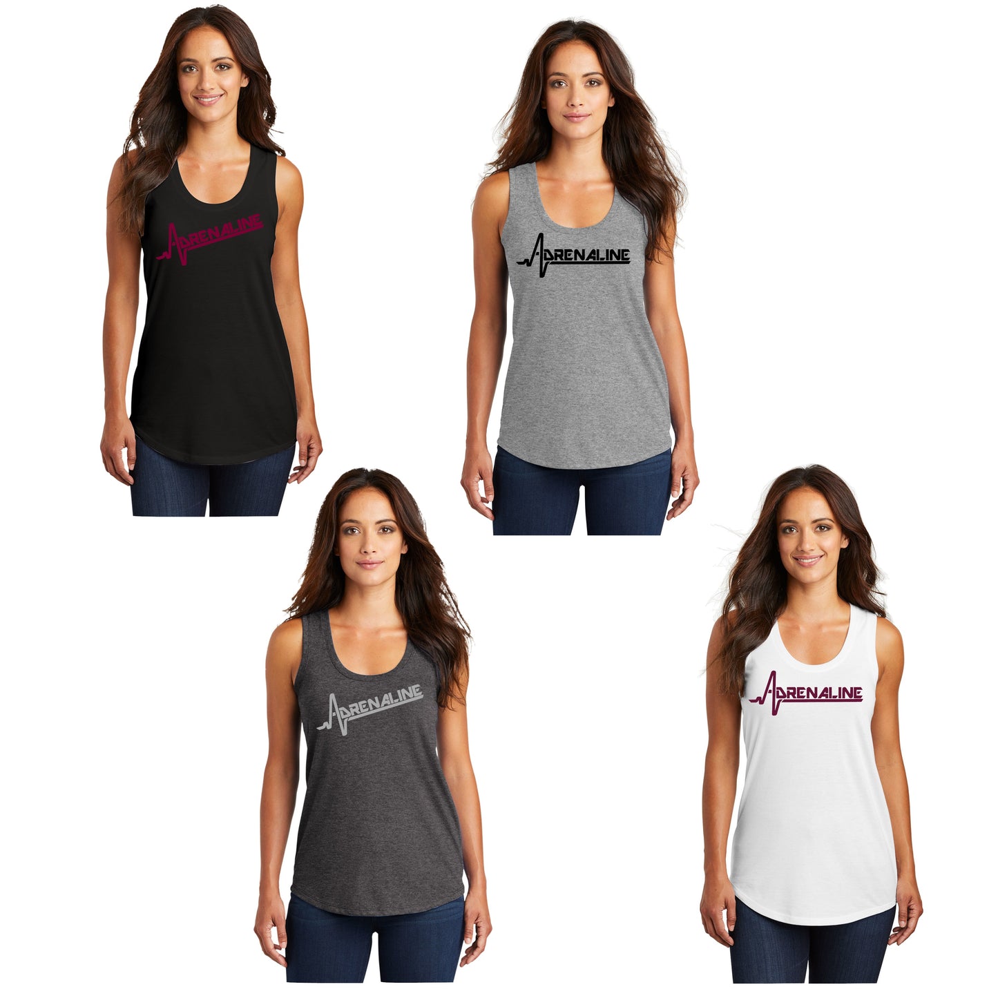 Ladies - Racerback Tank - (Adrenaline Baseball)