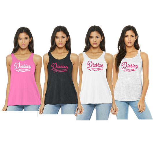 Adult - Ladies Flowy Racerback Tank - Diablas