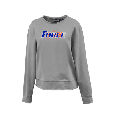 Ladies - Rolled Edge Crew Long Sleeve Tee - (Force Softball)