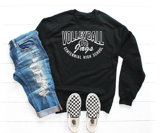 Adult - Bella Crewneck (Centennial Jaguars Volleyball)