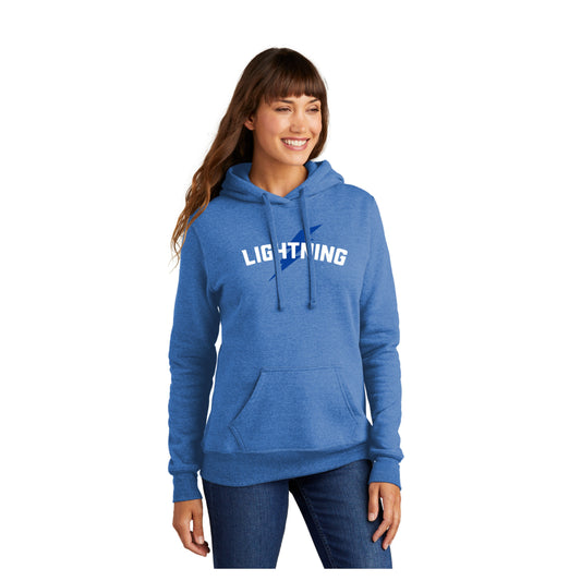 Ladies - Port & Co Fleece Pullover Hoodie- (Lightning Baseball)