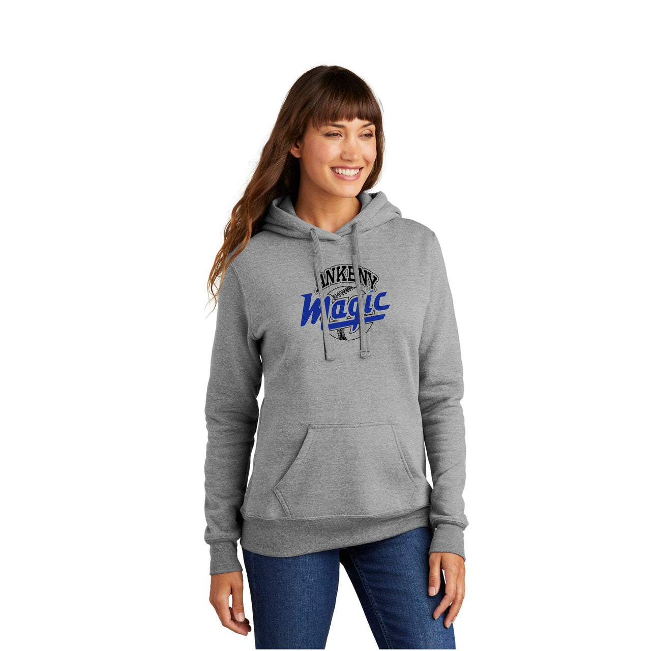 Ladies - Core Fleece Pullover Hooded Sweatshirt - (Ankeny Magic Baseball)