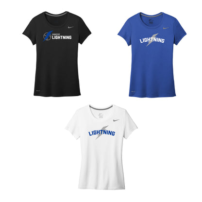 Ladies - Nike Legend Poly Tee - (Lightning Baseball)