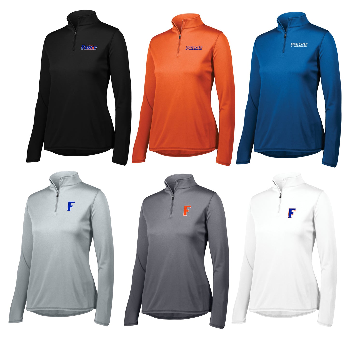 Ladies -Lightweight 1/4 Zip Pullover - (Force Softball)