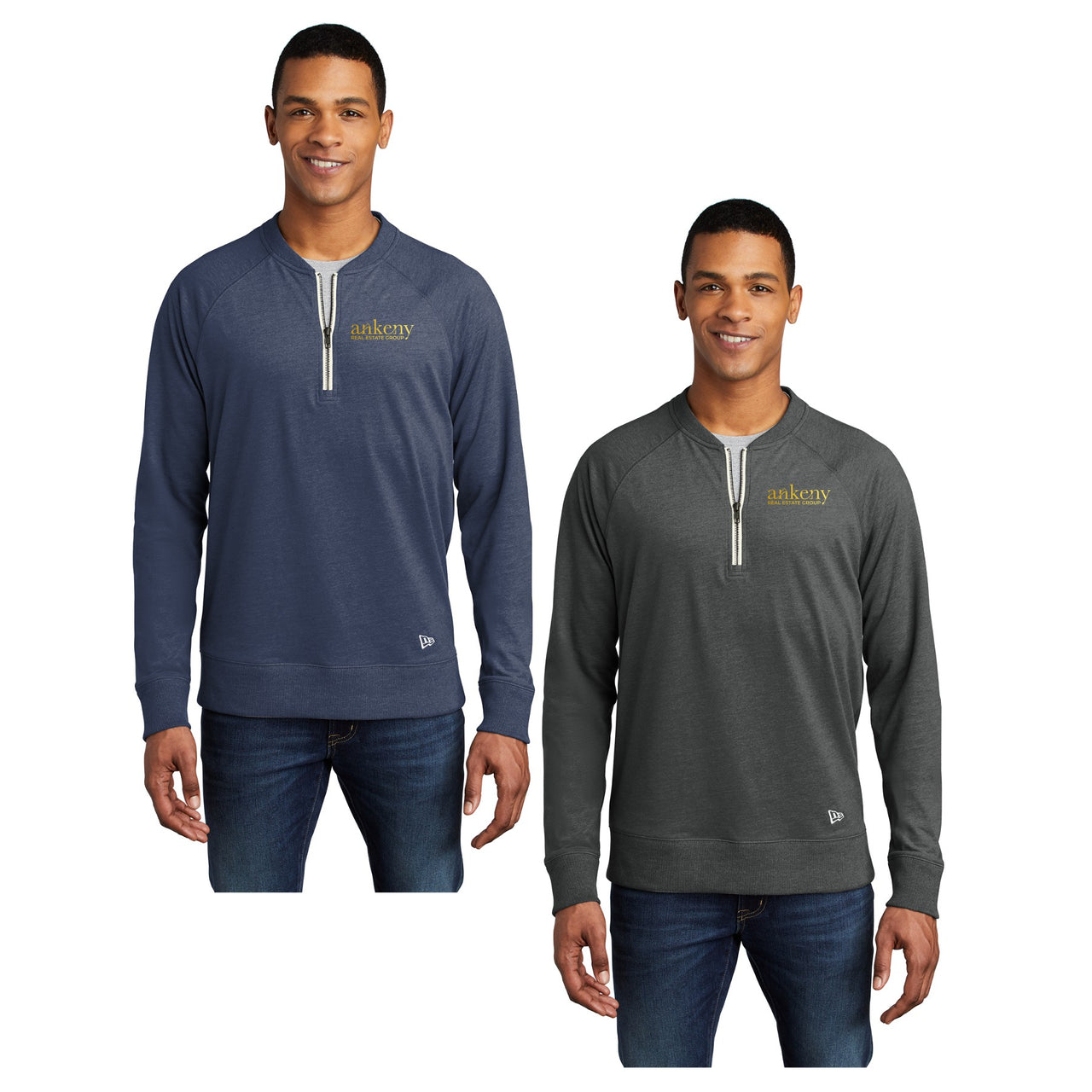 Adult - New Era ® Sueded Cotton Blend 1/4-Zip Pullover - (Ankeny Real Estate Group)