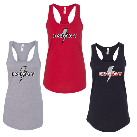 Ladies - Next Level Racerback Tank - (Iowa Energy Baseball)