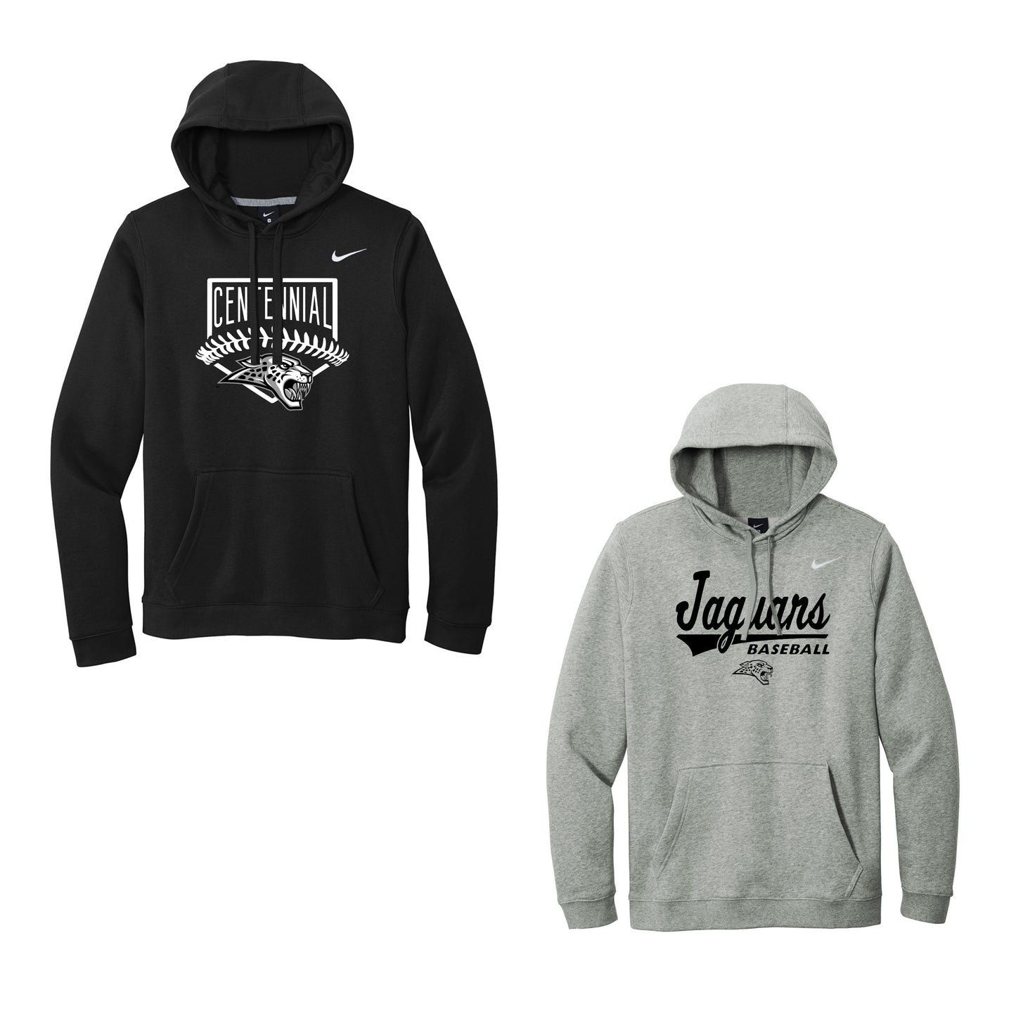 Adult - Nike Club Pullover Fleece Hoodie - (Centennial Baseball Collection)