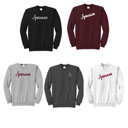 Adult - Crewneck Sweatshirt - (Adrenaline Baseball)