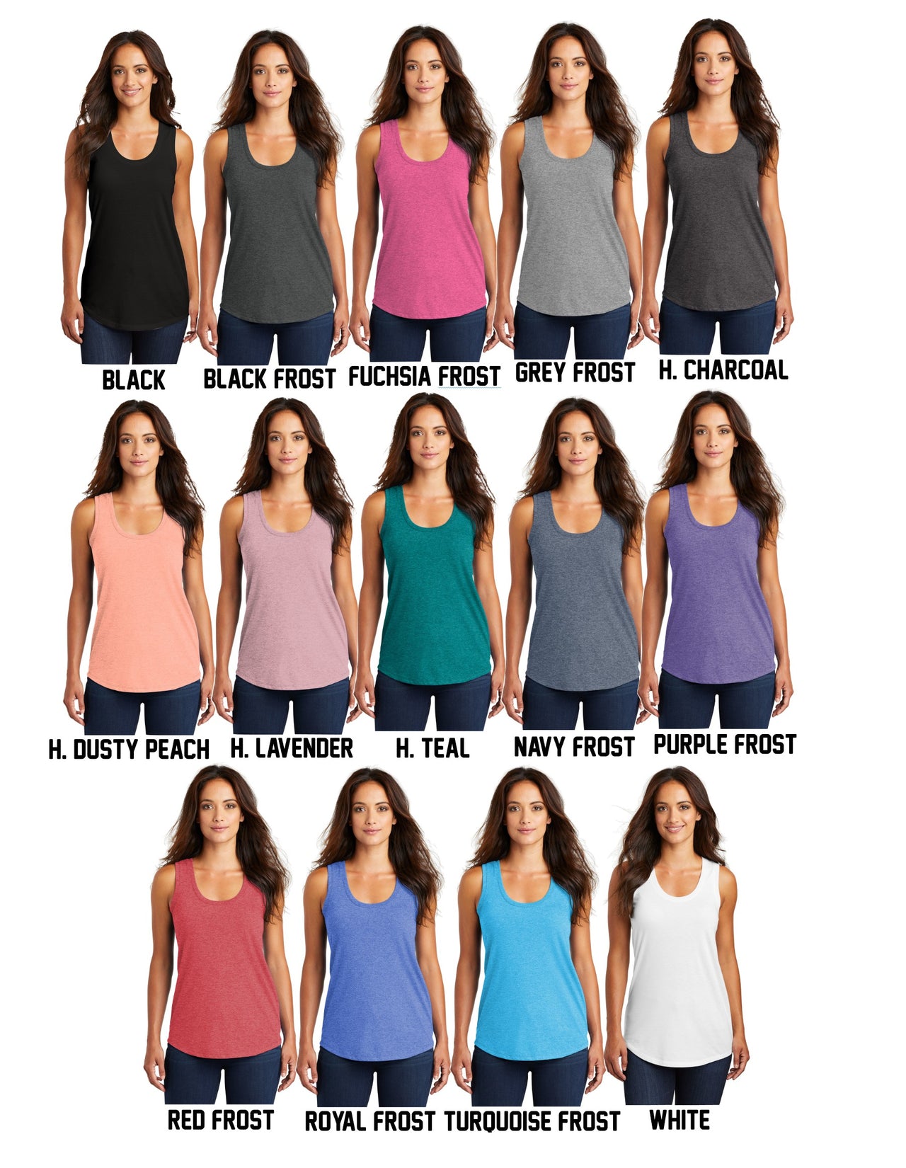 District Made - Ladies Perfect Tri ® Racerback Tank - (Ankeny Real Estate Group)