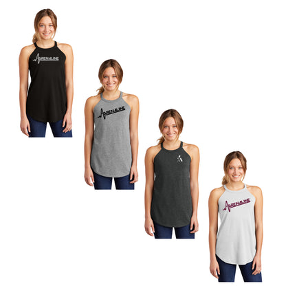 Ladies - Rocker Tank - (Adrenaline Baseball)