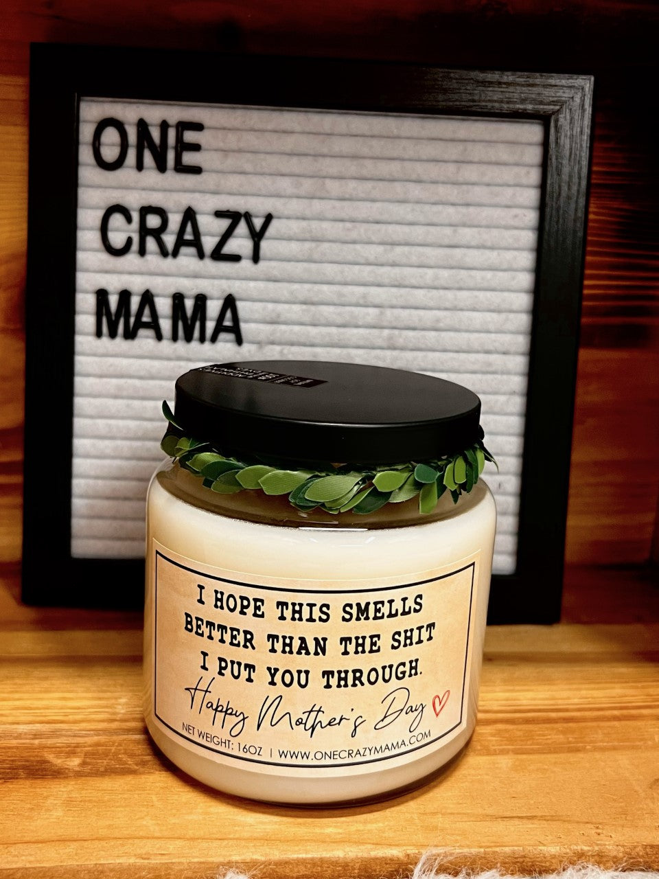 Mother's Day Candles- 16 oz Apothecary Candles (Pick the saying & Scent)