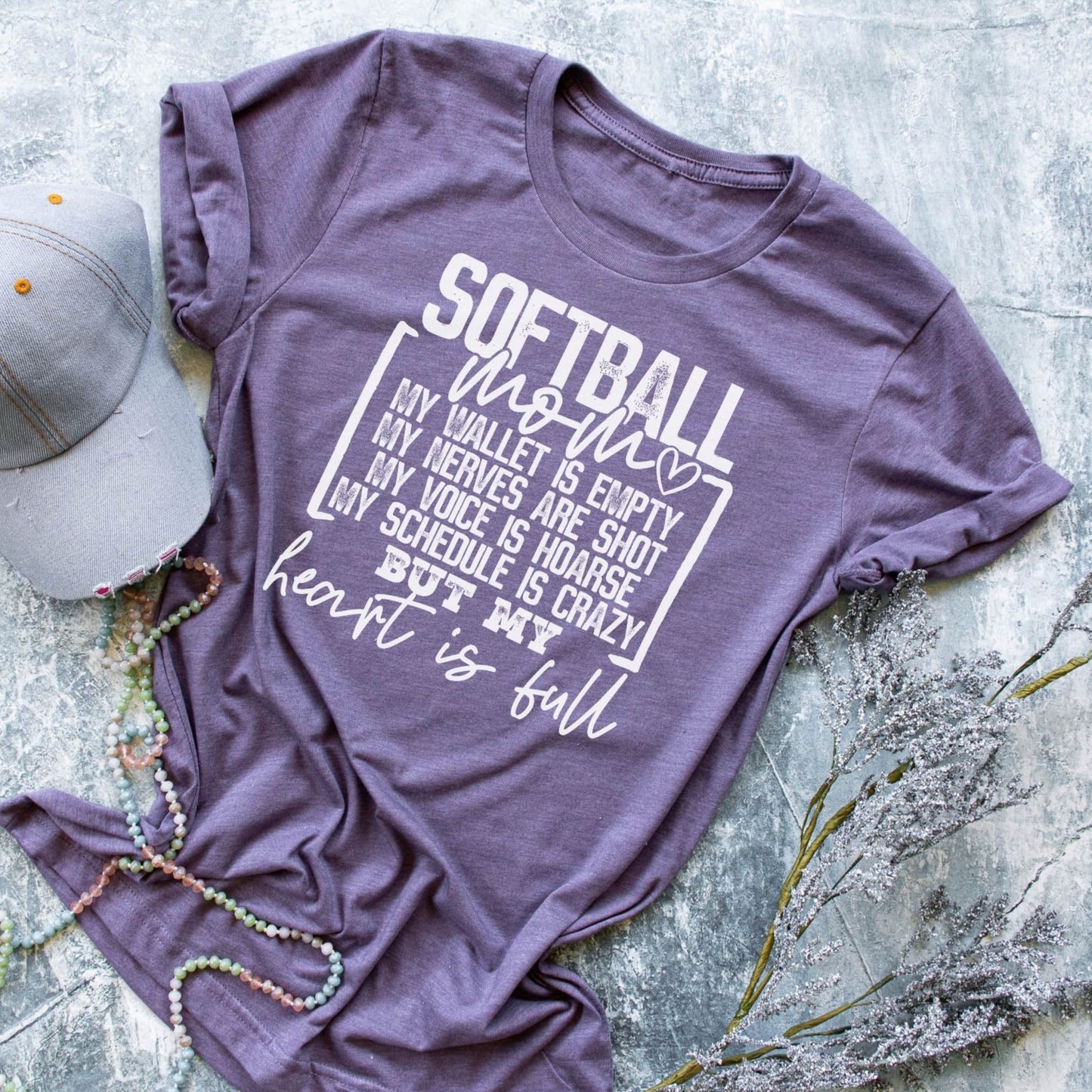 Adult - Unisex Cotton/Poly Tee - (Softball Mom)