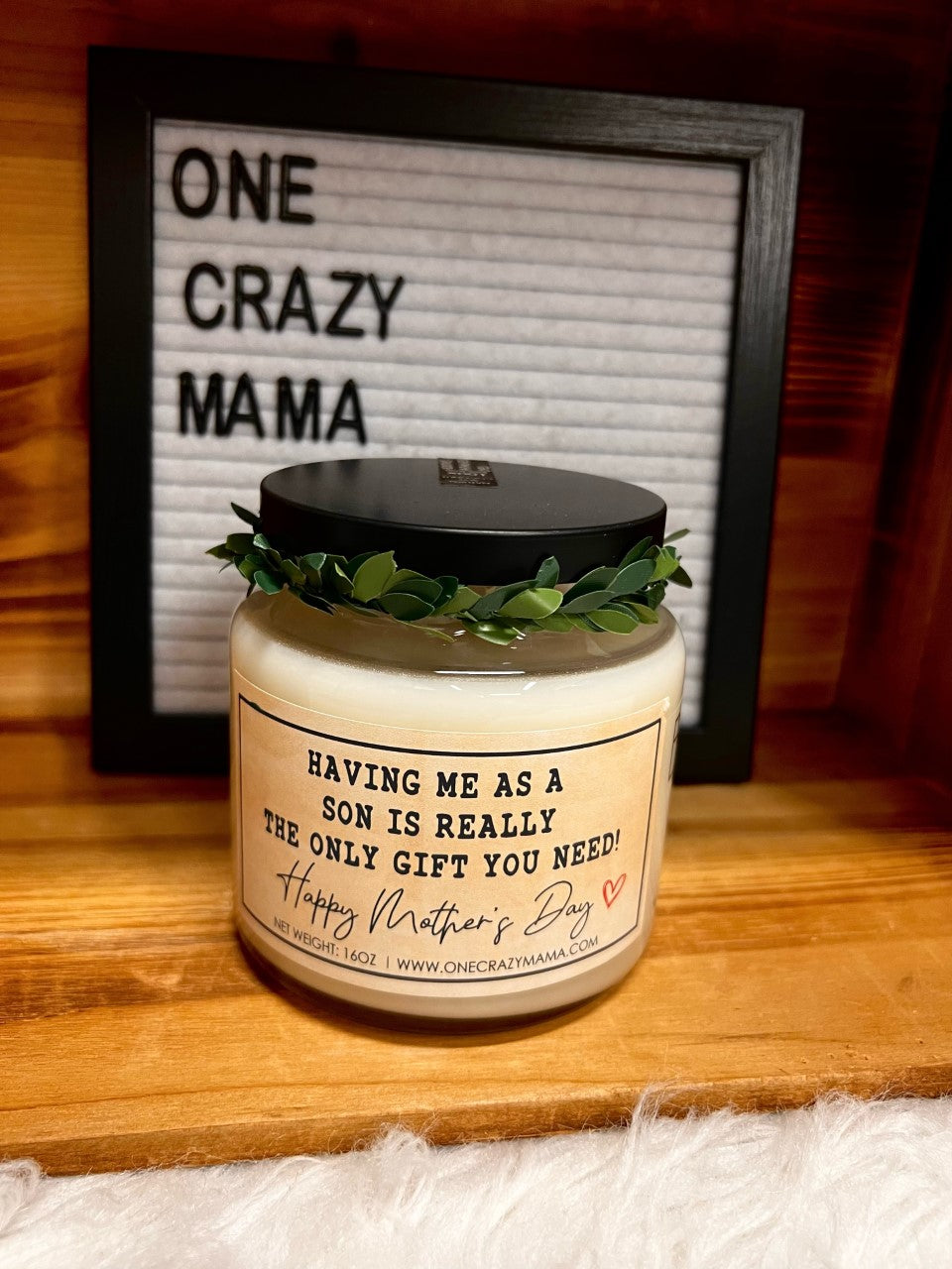 Mother's Day Candles- 16 oz Apothecary Candles (Pick the saying & Scent)