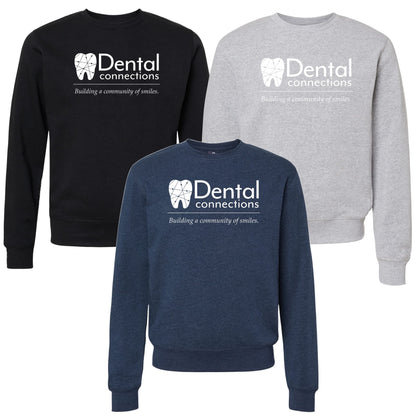 Adult - J. America - Triblend Fleece Crewneck Sweatshirt - (Dental Connections)