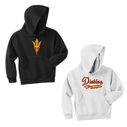 Youth - Unisex Core Fleece Hooded Sweatshirt- (Diablas)